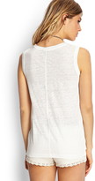 Thumbnail for your product : Forever 21 Linen Muscle Tee