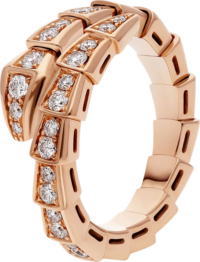 Bvlgari Serpenti Seduttori Emerald, Sapphire, and Diamond Ring