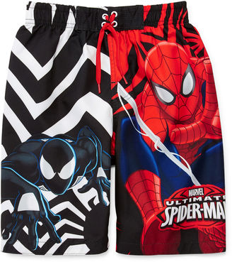 JCPenney Ultimate Spider-Man Swim Trunks - Preschool Boys 4-7
