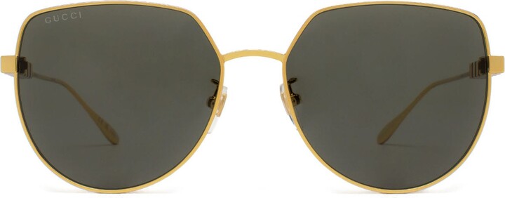 Gucci Eyewear Gg1435sa Gold Sunglasses - ShopStyle