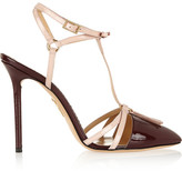 Thumbnail for your product : Charlotte Olympia Trixy patent-leather T-bar pumps