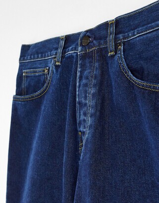Carhartt Work In Progress newel relaxed taper jeans in blue stone wash