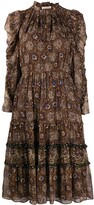 Thumbnail for your product : Ulla Johnson Floral Print Flared Dress
