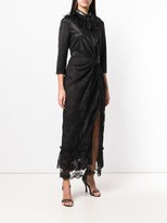 Thumbnail for your product : Christian Pellizzari Lace Panel Midi Dress
