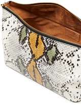 Thumbnail for your product : REJINA PYO Olivia Snake-effect Leather Tote