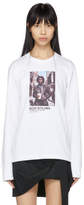 Helmut Lang - T-shirt à manches longues blanc 'September 86' édition Keizo Kitajima