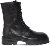 Thumbnail for your product : Ann Demeulemeester 35mm Alec Leather Combat Boots