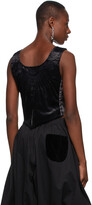 Thumbnail for your product : Renli Su Black Velvet Cropped Corset