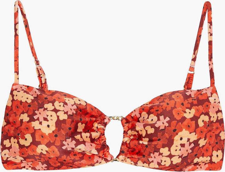 Vix Paula Hermanny Paris Erin Chain-trimmed Floral-print Bikini Top -  ShopStyle Two Piece Swimsuits