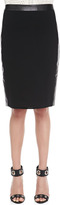 Thumbnail for your product : Nanette Lepore Thunder Leather-Trim Skirt