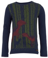 Thumbnail for your product : Finger In The Nose Blue Dino Print Tee