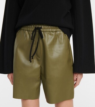 Deveaux Brooke faux leather shorts