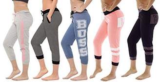 Coco-limon Womens 5-Pack Variety Capri Joggers
