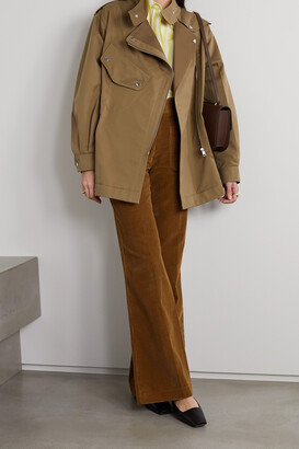Victoria Beckham Belted Cotton-blend Twill Trench Coat