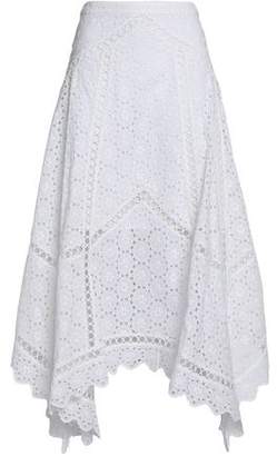 Zimmermann Broderie Anglaise Cotton Midi Skirt