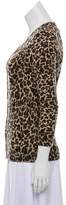 Thumbnail for your product : Tory Burch Lightweight Leopard Cardigan