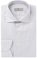 Thumbnail for your product : Canali Slim-Fit Striped Cotton-Twill Shirt