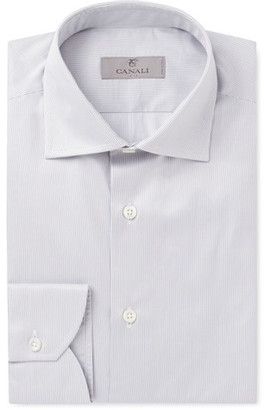 Canali Slim-Fit Striped Cotton-Twill Shirt
