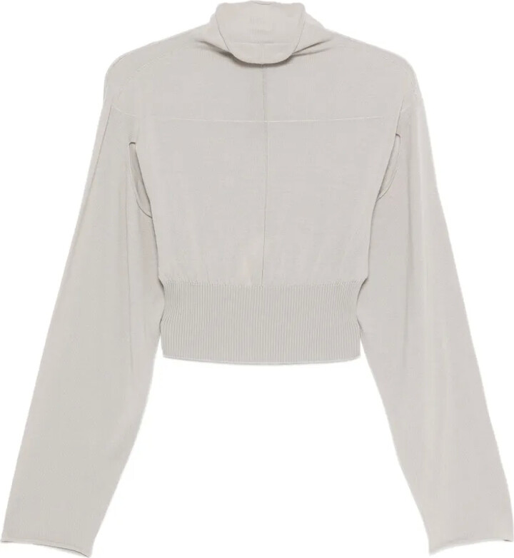 Rick Owens Con mock-neck cropped sweater