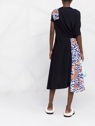 Junya Watanabe Panelled-Design Midi Dress