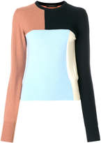 Cédric Charlier colour-block fitted sweater