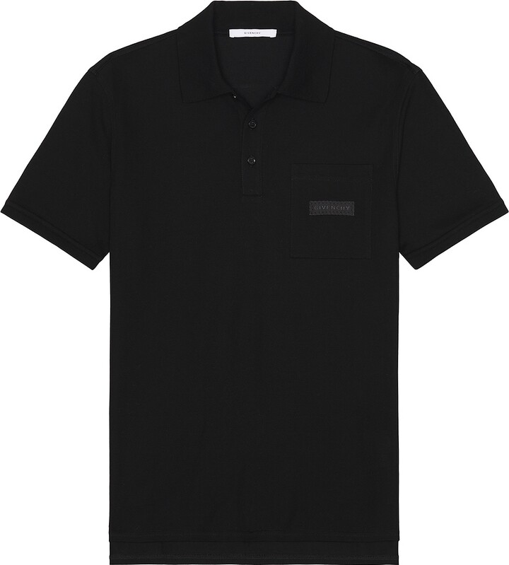 Givenchy Short Sleeve Polo in Black
