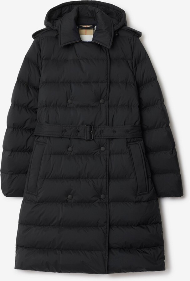 Burberry Mid-length Nylon Hooded Puffer Coat