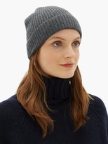 Thumbnail for your product : Johnstons of Elgin Ribbed Cashmere Beanie - Charcoal
