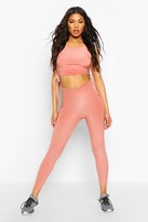 Thumbnail for your product : boohoo Ruched Bum Booty Boost Legging