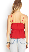 Thumbnail for your product : Forever 21 Self-Tie Surplice Cami