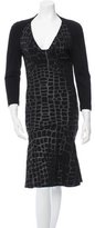 Thumbnail for your product : Just Cavalli Printed V-Neck Dress w/ Tags