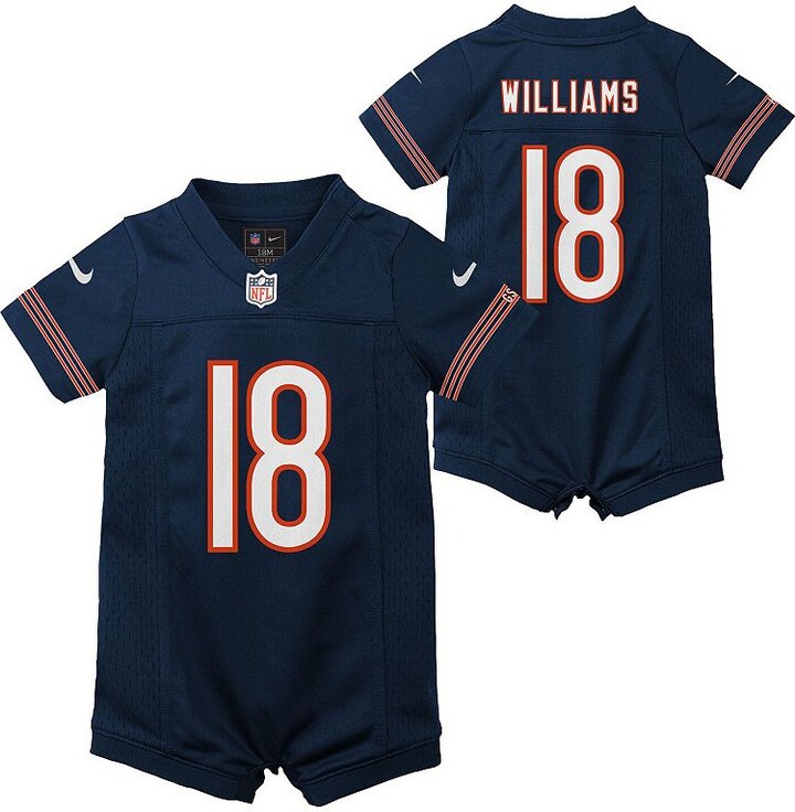 Nike Newborn & Infant Caleb Williams Navy Chicago Bears Game Romper Jersey