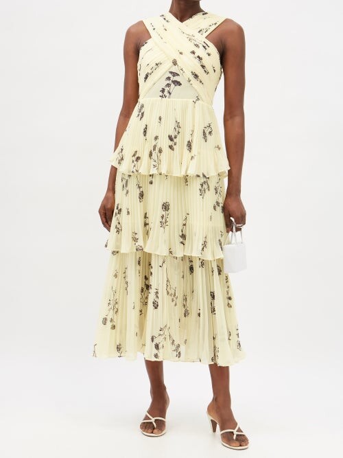Tiered Floral Chiffon Dress | Shop the world's largest collection 