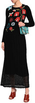Thumbnail for your product : RED Valentino Shirred Lace Maxi Skirt