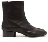 Thumbnail for your product : Maison Margiela Tabi Split-toe Leather Ankle Boots - Black