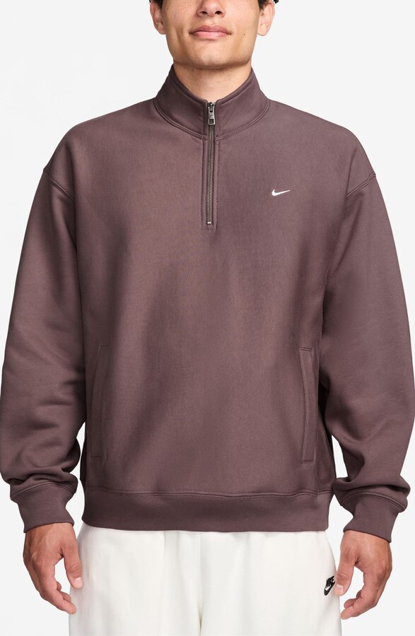 nike collar fleece sweatshirt