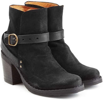 Fiorentini+Baker Suede and Leather Buckle Strap Ankle Boots