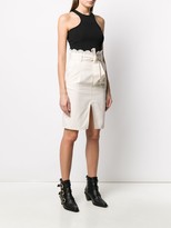 Thumbnail for your product : Twin-Set Embroidered Scalloped-Waist Skirt