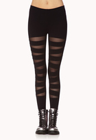 Thumbnail for your product : Forever 21 Mesh Cutout Leggings