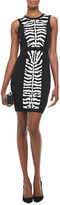 Thumbnail for your product : Milly Zebra-Stripe Knit Dress