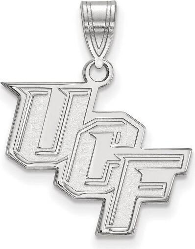 Black Bow Jewelry Co. BlackBowJewelry10kWhiteGoldCentralFloridaKnightsNCAAMediumLogoPendant