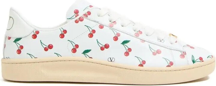 Royco Cherry-Print Low-Top Sneakers