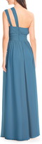 Thumbnail for your product : ﻿#Levkoff One-Shoulder Chiffon A-Line Gown