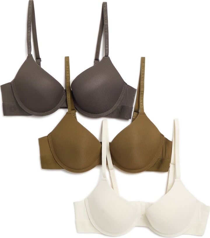 Danskin Assorted Soft Lift 3-Pack Micro Rib Bonded Bras - ShopStyle ...