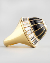 Thumbnail for your product : Rachel Zoe Crystal Dome Ring, Black
