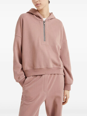 Brunello Cucinelli Monili-chain half-zip hoodie - ShopStyle