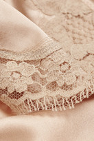 Thumbnail for your product : Dolce & Gabbana Lace-appliquéd stretch-silk satin briefs