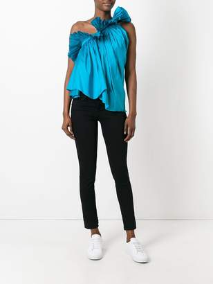 Marques Almeida pleated one-shoulder top