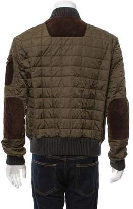 Gucci Suede-Accented Puffer Jacket