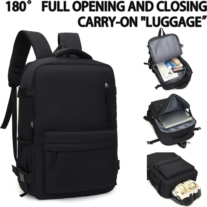 Unisex Oxford Backpack Travel Bag Large Capacity Dual Zipper Quilted Padding Ventilated Back Panel Laptop Backpack for Daily Use